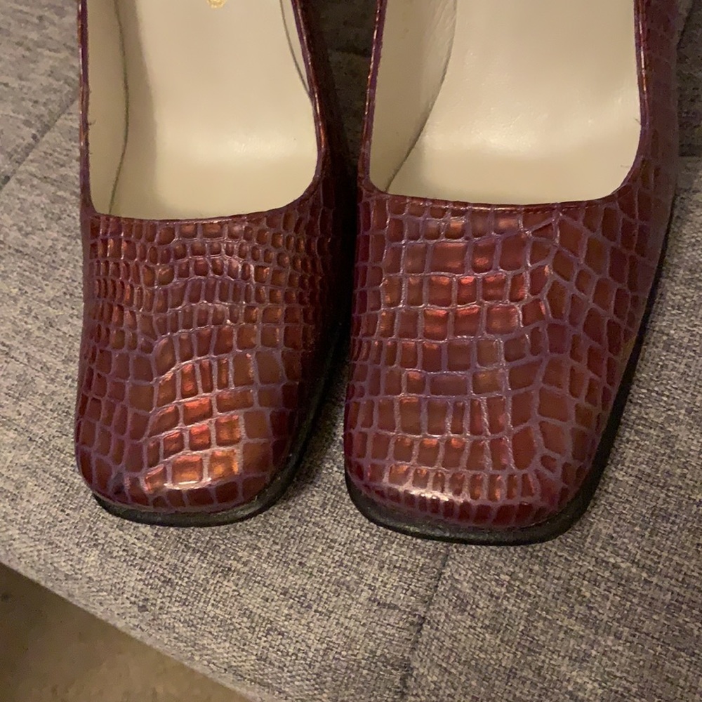 Vintage IMAGES made in Spain, leather heels size 6 - Picture 2 of 7